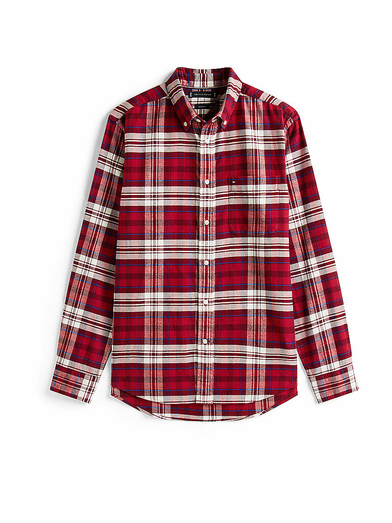 Tommy Hilfiger Hemd Regular Fit  rot   L herren